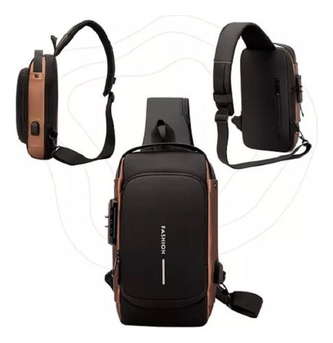 Bolso Antirrobo Para Hombre Negro